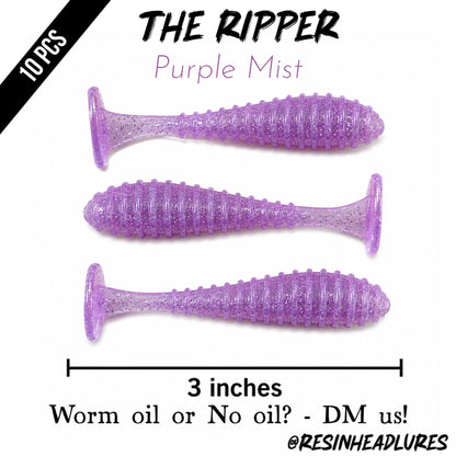 (10PCS) Saltwater/Freshwater (3”) The Ripper Lifelike Soft Plastic Fishing Lures – Handmade and Hand-injected Fishing Lures